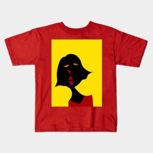 Woman In Red Kids T-Shirt